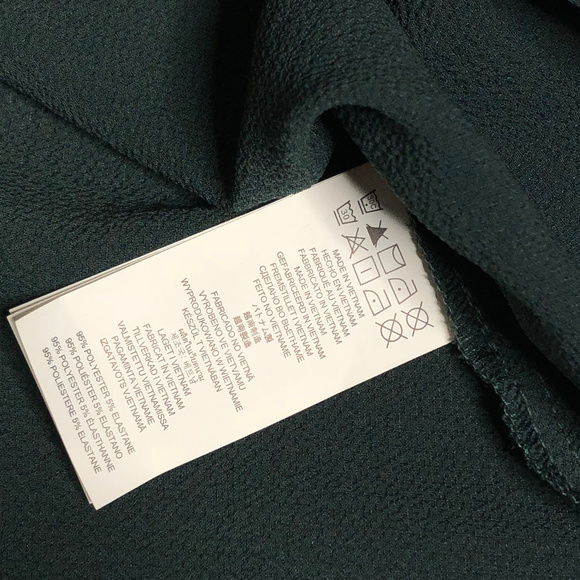 Michael Michael Kors Green Peasant Blouse Top - Picture 5 of 7